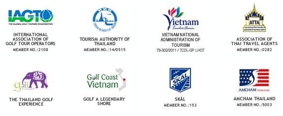 Golfasian memberships: IAGTO, Tourism Authority of Thailand, Vietnam National Administration of Tourism, ATTA, Skål and AmCham Thailand